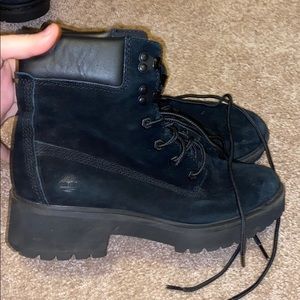 Black Suede women’s Timberlands